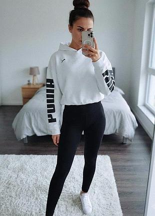 Худи белое puma 2
