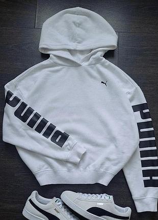 Худи белое puma 5