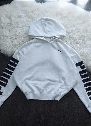 Худи белое puma 7