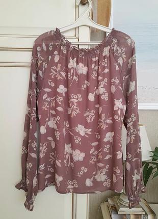 Silk 100% шовк блуза l laura ashley