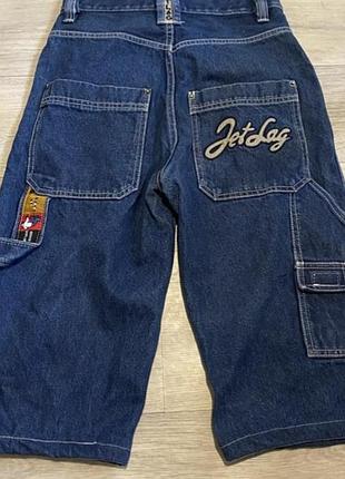 Оригинальные, винтажные джинсовые шорты jet lag, как jnco, south pole.