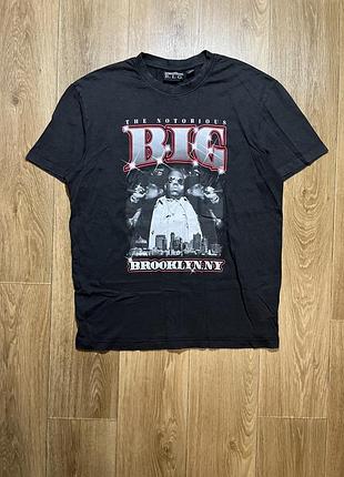 Футболка the notorious b.i.g. brooklyn ny сіра s-m