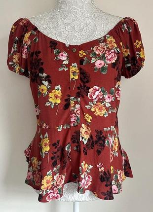 Новая блузка с открытыми плечами dorothy perkins, размер xs (34).