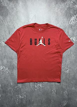 Vintage винтажная футболка jordan chicago bulls джордан чикаго буллс big logo size l размер л