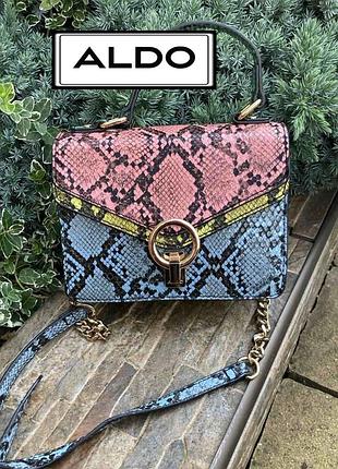 Aldo італія стильна компактна яскрава жіноча сумка colorblock
