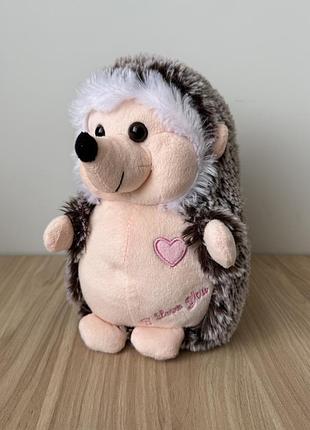 Милий плюшевий їжачок з сердечком «i love you» м’яка іграшка