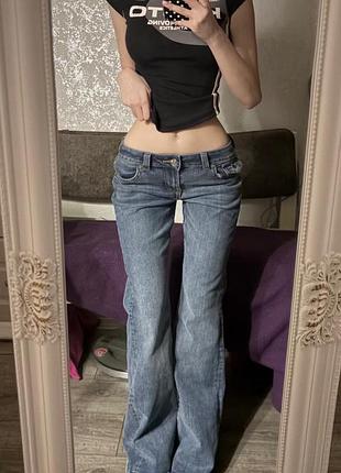 Жіночі джинси кльош на низькій посаді у стилі 2000-х | y2k flared jeans archive 2000s opium vintage bootcut