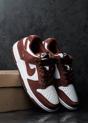 Повседневные кроссовки nike sb dunk low sail red sepia
