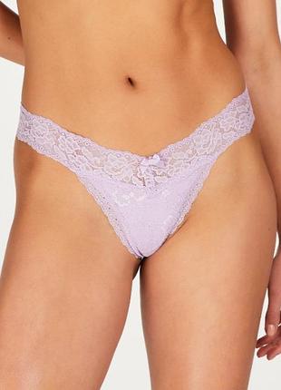 Трусики hunkemoller madison ulv string xl сиреневый/lavendula