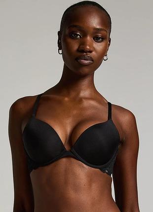 Бюстгальтер hunkemoller angie pp push 75d черный/black