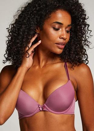 Бюстгальтер hunkemoller p&m pp 70d виноградный/grape nectar