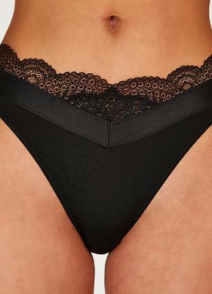 Трусики hunkemoller cheyenna string s черный/caviar