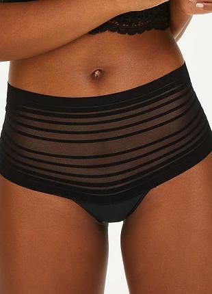 Трусики hunkemoller invisible hw string strip s чорний/caviar s