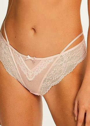 Трусики hunkemoller anna brasilian xl розовый/pale lilac xl
