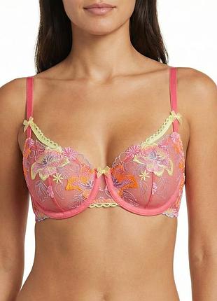 Бюстгальтер на косточках marks&spencer 75a коралловый