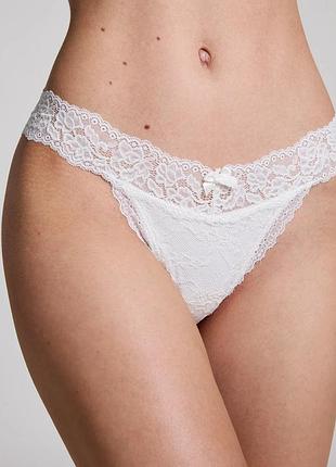 Трусики hunkemoller madison ulv string xl белый/snow white