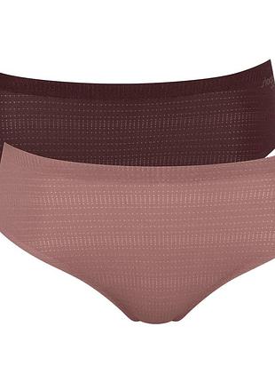 Трусики женские sloggi 2-pack zero motion hipster xs коричневый
