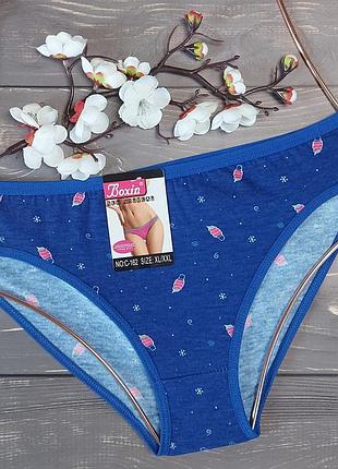 Труси сліп жіночі boxin xl/xxl (46-48) xl/xxl, синій