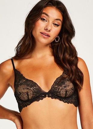 Бюстгальтер hunkemoller josefina up ll 75b черный/caviar