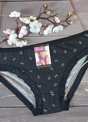 Труси сліп жіночі boxin xl/xxl (46-48) xl/xxl, чорний