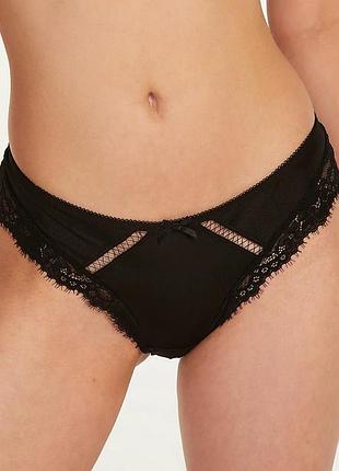 Трусики hunkemoller yvenne brasilian xl черный/caviar