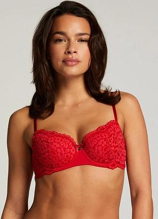 Бюстгальтер hunkemoller rose pd 90d червоний/tango red