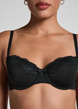 Бюстгальтер hunkemoller secret lace pd bl 85c чорний/black 85c