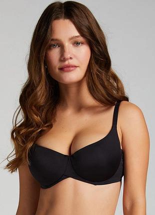 Бюстгальтер hunkemoller smooth pd 80a чорний/caviar