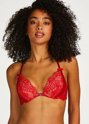 Бюстгальтер hunkemoller elissa pp push 70d красный/tango red