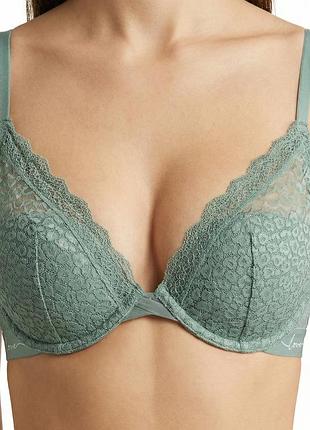 Бюстгальтер чашка с косточками marks & spencer 75c фисташковый