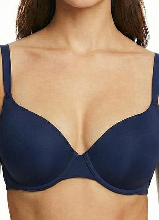 Бюстгальтер чашка з кісточками бавовна marks&spencer 95d синій