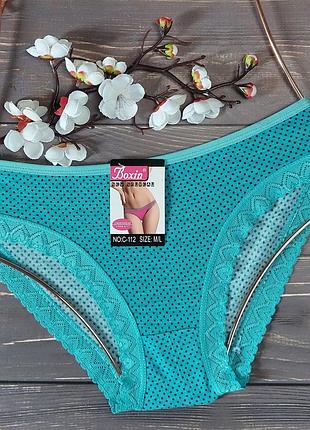Трусы слип женские boxin xl/xxl (46-48) xl/xxl, бирюзовый