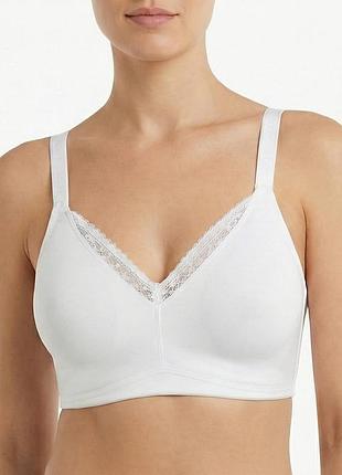 Бюстгальтер браллет без косточек marks&spencer 70k белый