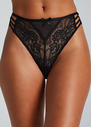 Трусики hunkemoller belle hl brasilian m чорний/caviar