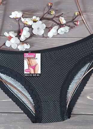 Труси сліп жіночі boxin m/l (42-44) m/l, чорний