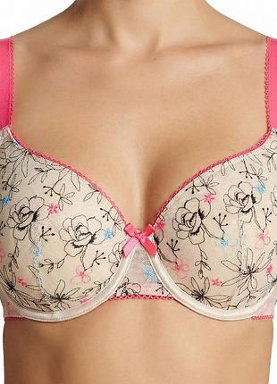 Бюстгальтер marks&spencer 70f бежевый/розовый