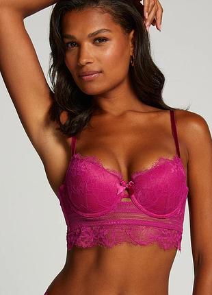 Бюстгальтер hunkemoller saffron pd ll 75f фуксія/festival fuchsia