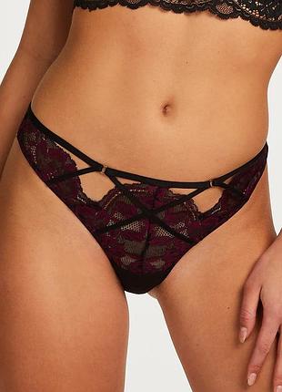 Трусики hunkemoller joelle string s чорний/caviar