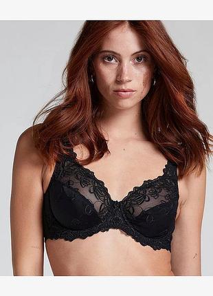 Бюстгальтер hunkemoller diva uf 80b черный/black 80b