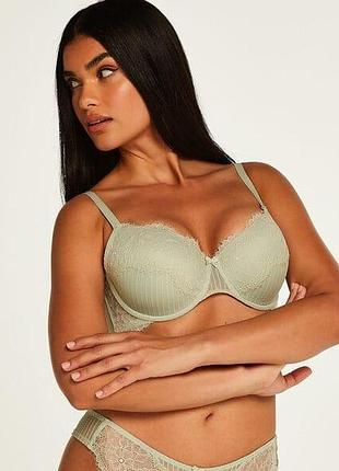 Бюстгальтер hunkemoller bliss pd 90b зелень/desert sage 90b