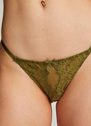 Трусики hunkemoller tia hl brasilian s оливковый/sphagnum