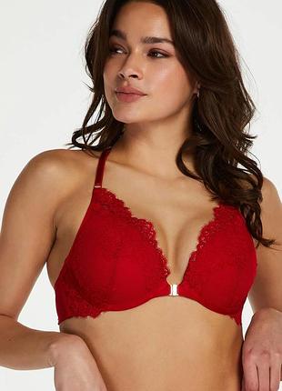 Бюстгальтер hunkemoller claire pp push 70d красный/tango red