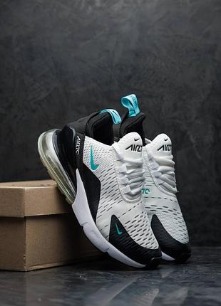 Жіночі кросівки nike air max 270 white black mint
