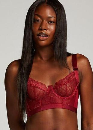 Бюстгальтер hunkemoller hana ud ll 75b бордовый/tibetan red