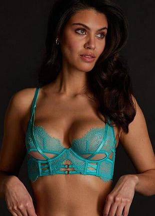 Бюстгальтер hunkemoller private collection monet ud ll 75d мятный/sea blue