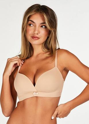 Бюстгальтер hunkemoller p&m non wired pp 80e бежевый/rugby tan