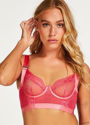 Бюстгальтер hunkemoller hana ud ll 75b розовый/hot pink
