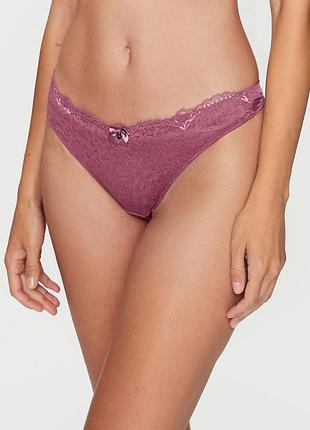 Трусики hunkemoller marine string l виноградний/grape nectar