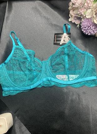 Бюстгальтер hunkemoller isabelle ud 75b зеленый/deep lake