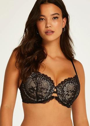 Бюстгальтер hunkemoller josefina pd 75b черный/caviar